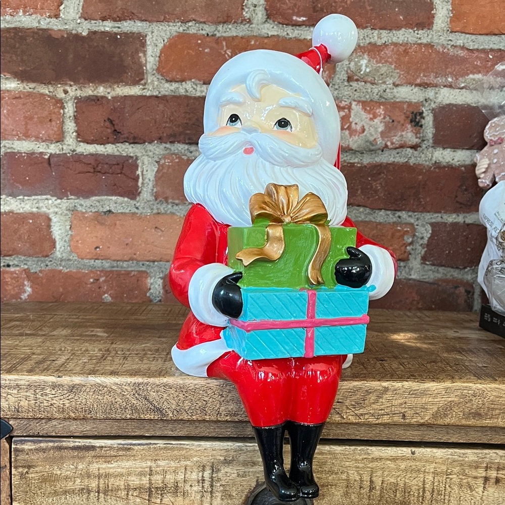 Martha Stewart  Santa Claus with Gifts in Red and Gold the large one 13 1/2